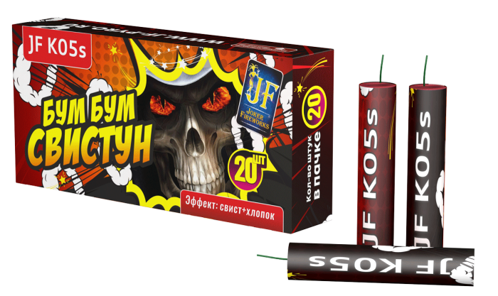 БУМ БУМ СВИСТУН Joker Fireworks артикул JF K05s 