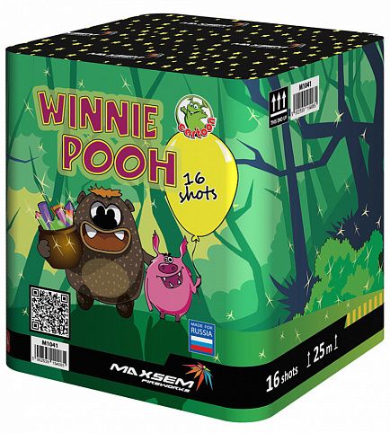 Winnie Pooh 16 залпов 1" Maxsem артикул M1041 