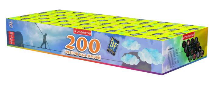 VIP 200 метров над землёй ВЕЕР Joker Fireworks артикул JF C15-200/01V01 