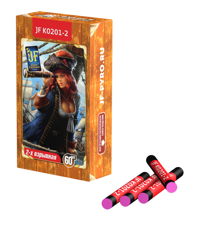 Корсар 2 хлопка 60шт Joker Fireworks артикул JF K0201-2 